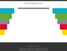 Tablet Screenshot of immersivegames.co.uk
